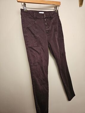 Pistola High-Rise Skinny Cargo Jeans in Brown
